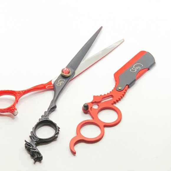 Barber Cutting Scissor and Single Edge Beard Razor - Picture 3 of 6